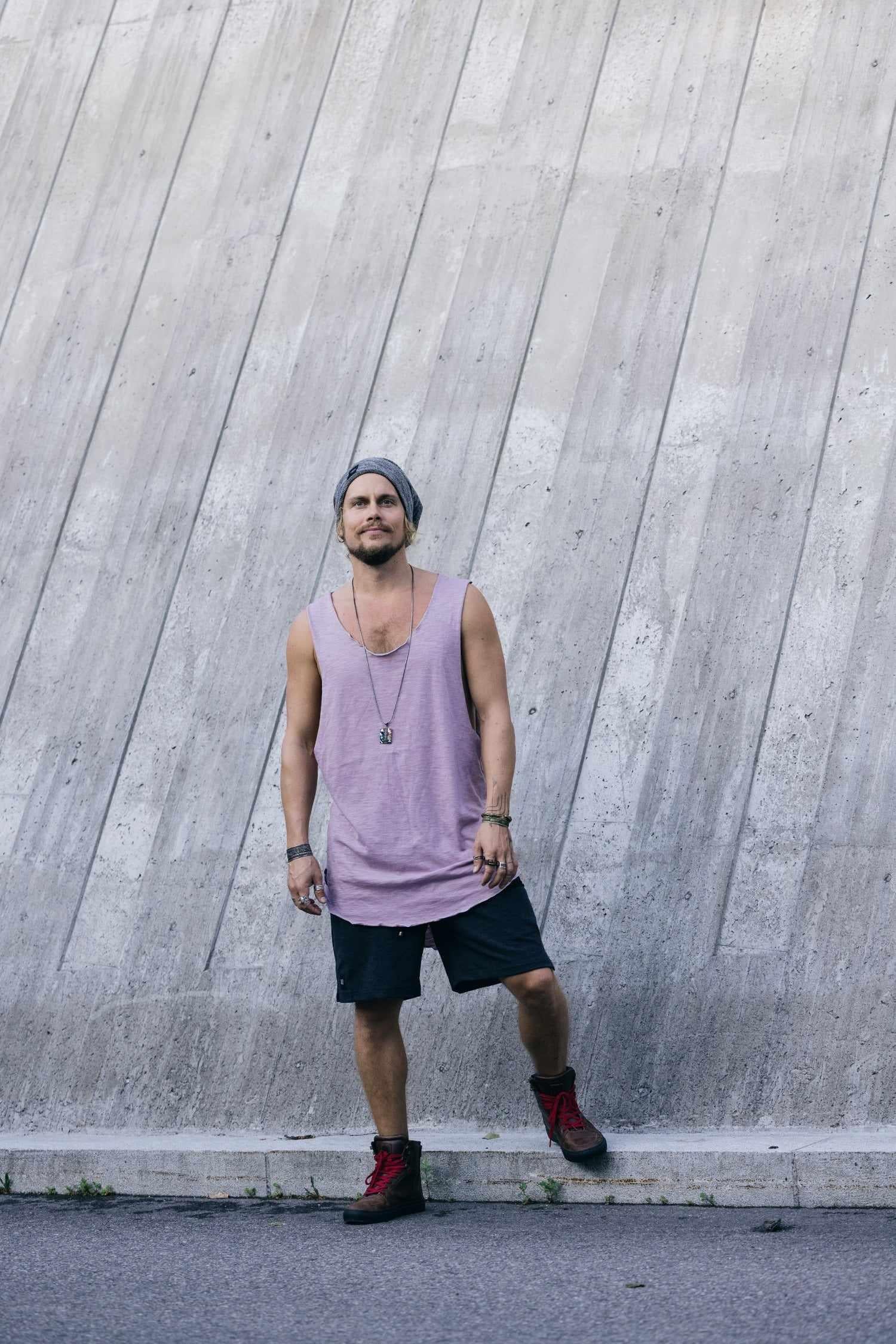 VALO Design Clothing Shirts KESÄ -  light sleeveless asymmetric cotton tencel vest tank top