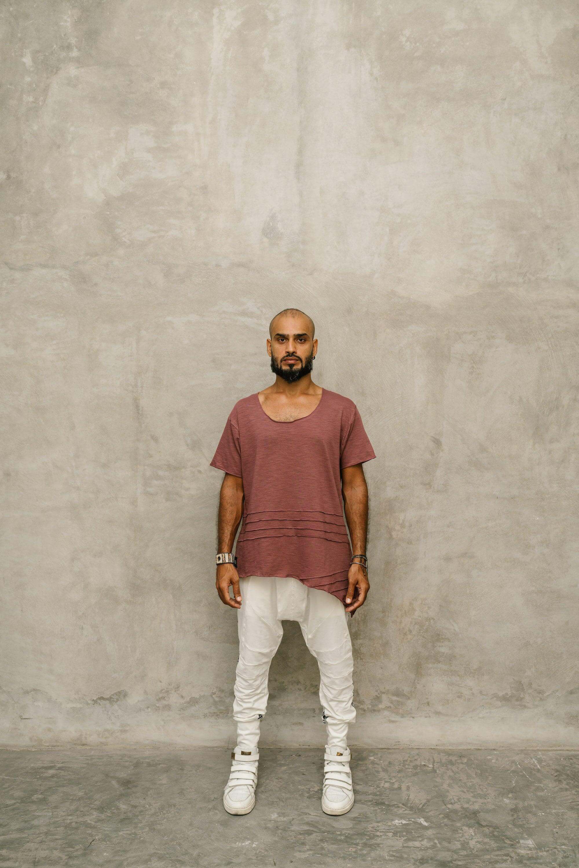KIVI Tee - a loose fit bamboo t-shirt with asymmetric cuts - VALO Design Clothing 