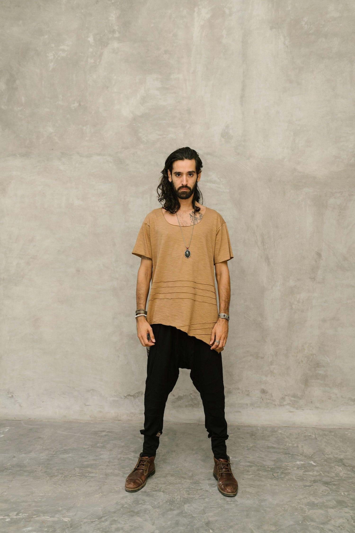 KIVI Tee - a loose fit bamboo t-shirt with asymmetric cuts - VALO Design Clothing 