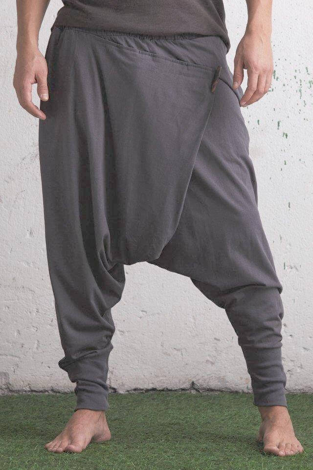 Low drop crotch ninja pants / baggy harem pants organic cotton / yoga pants women / harem pants men / harem pants women / yoga pants men