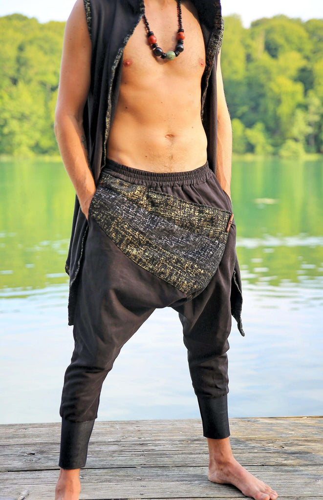 VALOdesigns Pants Gold-Silver-Gold / XS/S Ninja Warrior - Impressive drop crotch harem pants with unique tribal patterns