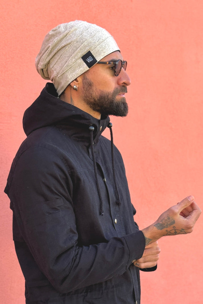 PIPO Hemp - Lightweight and Soft Cotton Hemp Beanie-Hats-VALO Design Clothing