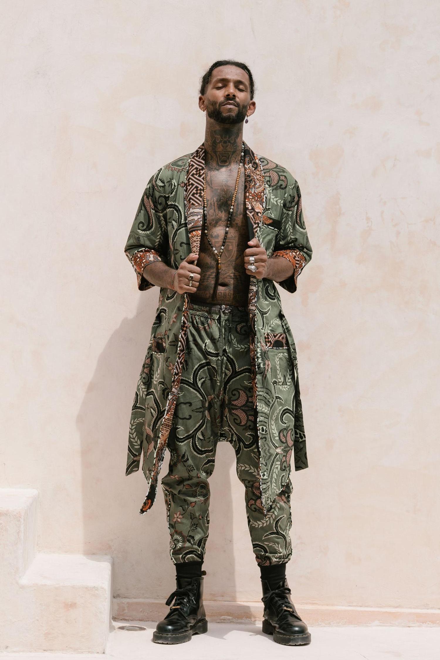 POMO Green Batik - Jacket and Pants