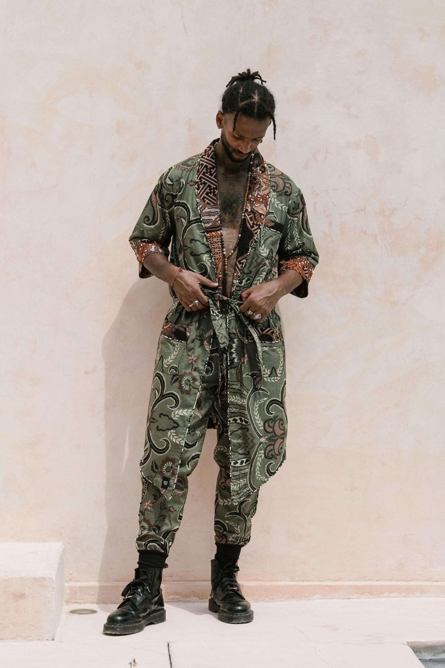 POMO Green Batik - Jacket and Pants