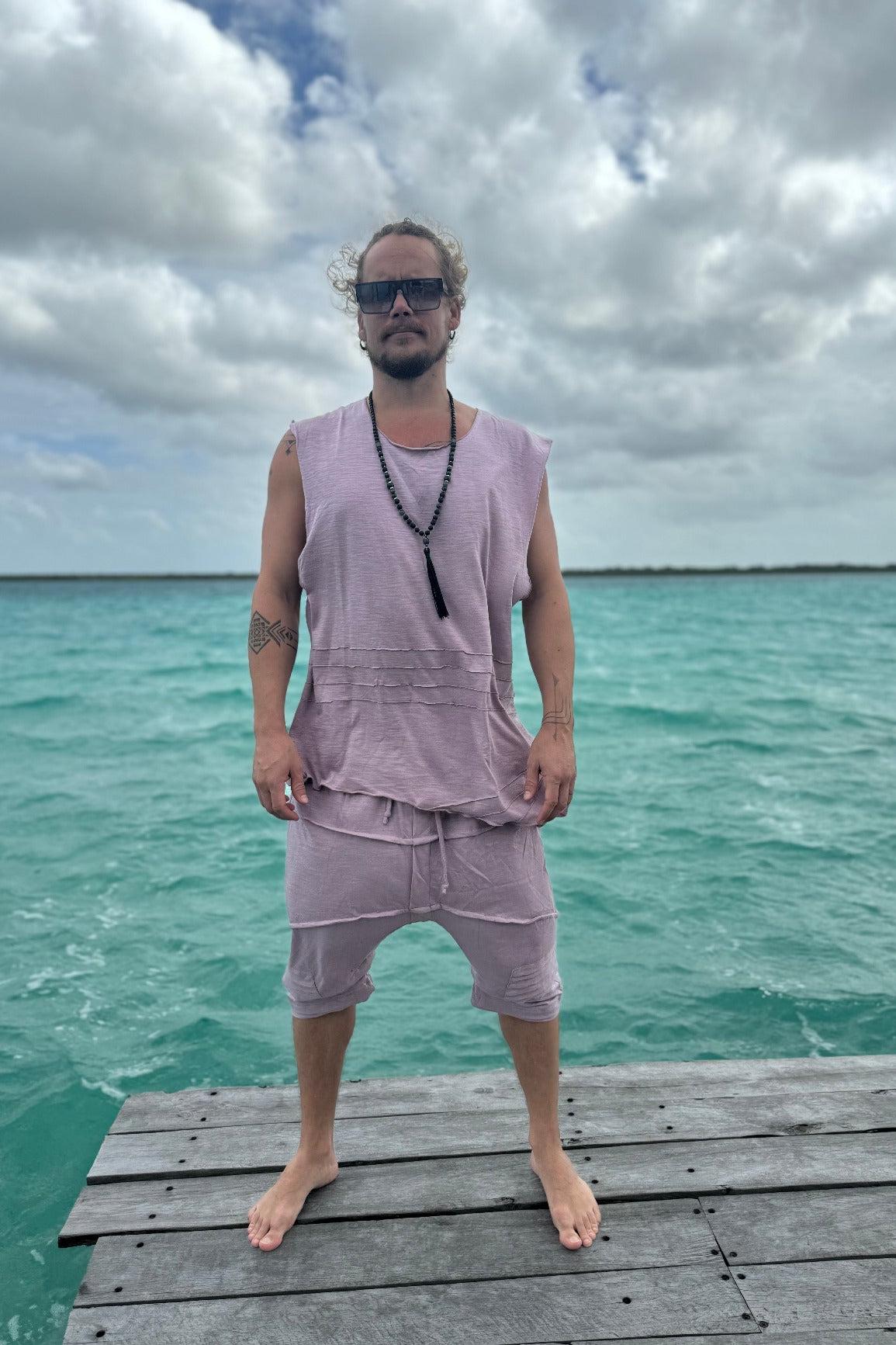 VALO Design Shorts SAHARA – Crafted from 100% soft cotton terry fabric with unique stitching details for a distinctive and stylish look