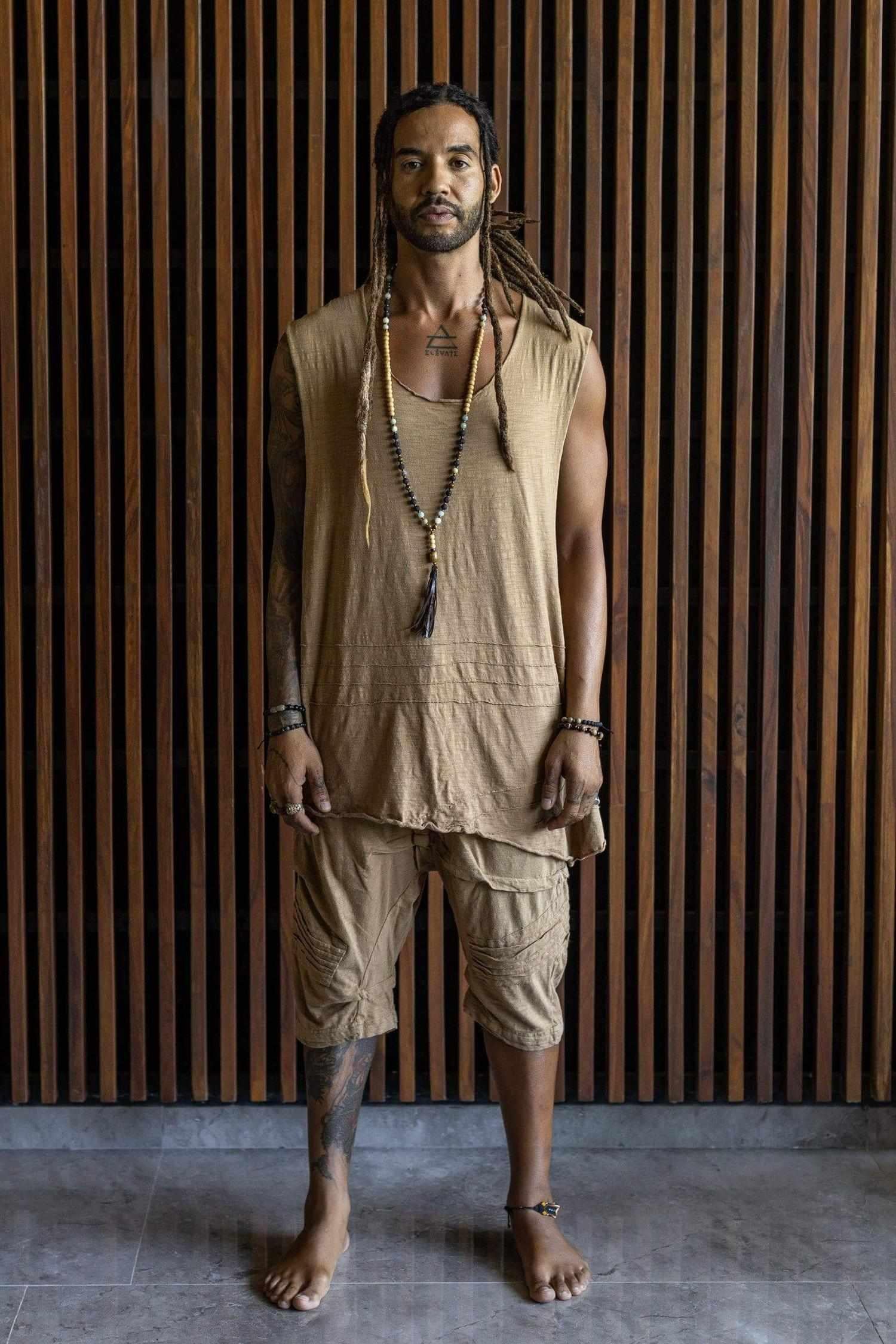 VALO Design Shorts SAHARA – Crafted from 100% soft cotton terry fabric with unique stitching details for a distinctive and stylish look