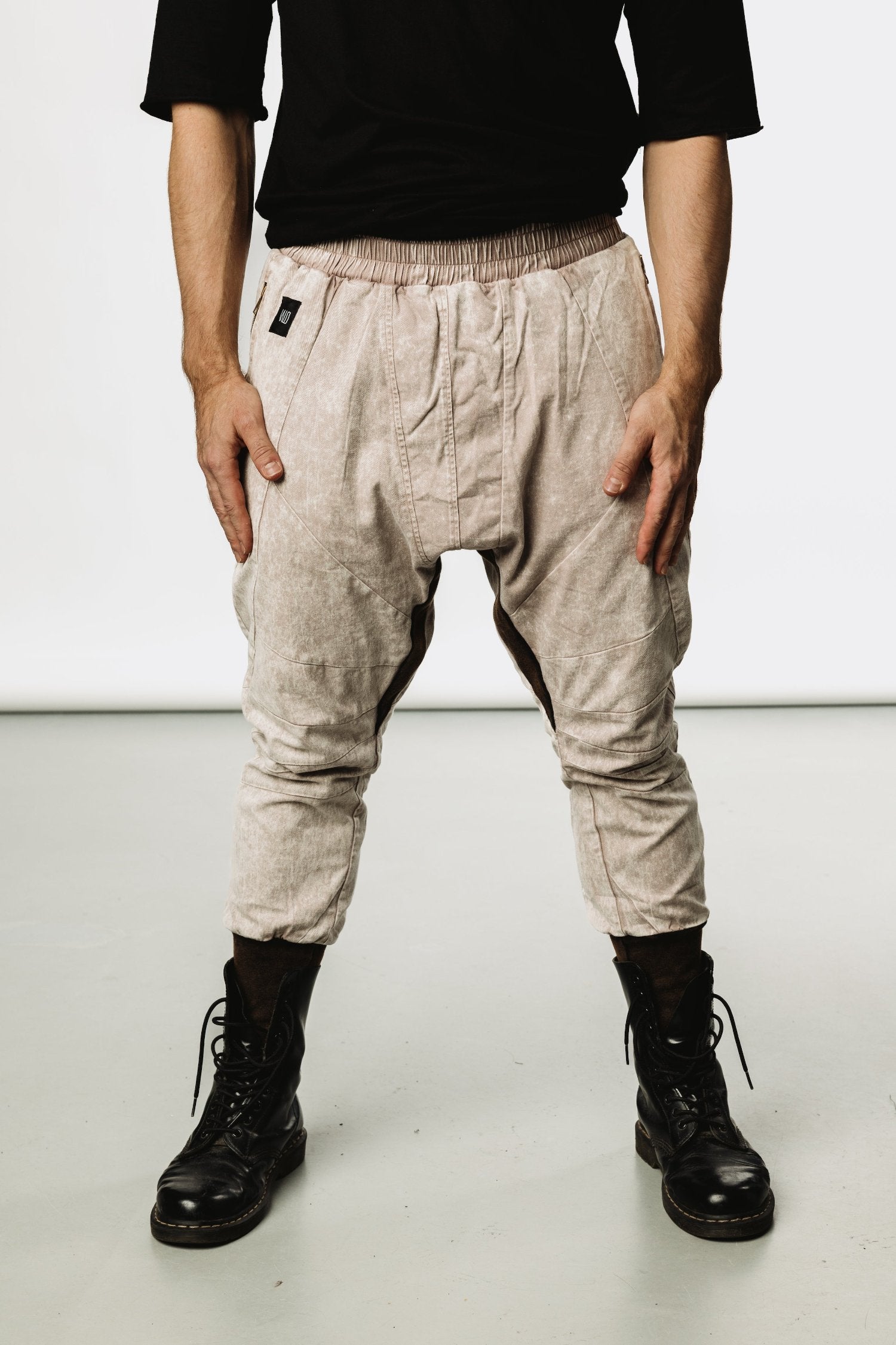 SISU Pants - Drop Crotch Jogger Denim Pants-Pants-VALO Design Clothing