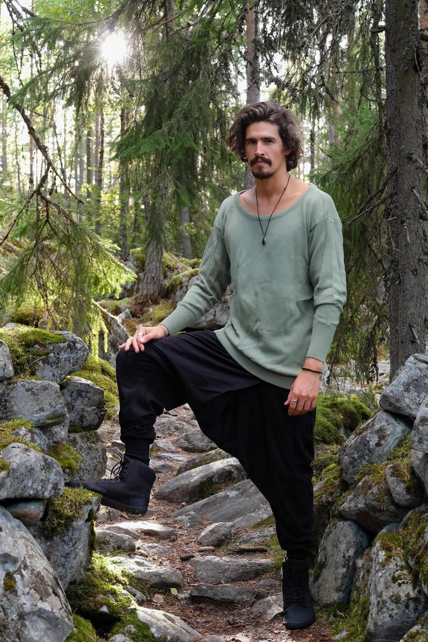 TALVI Knit - Long Sleeve Round-Neck Knit Cotton Sweater-Shirts-VALO Design Clothing