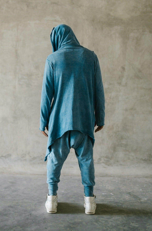 URBAN Ninja - BLUE Stonewash Harem pants from high quality cotton - VALO Design Clothing 