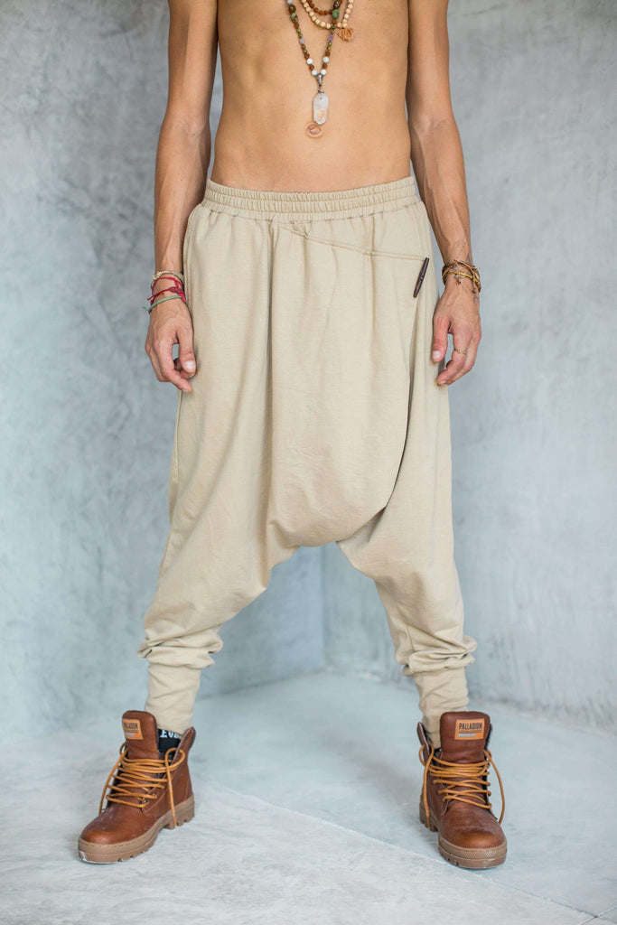 VALO Design Clothing Pants URBAN NINJA - Desert Khaki Harem pants from high quality cotton