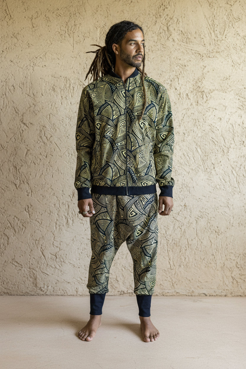 VALO BOMBER - Reversible multicolor cotton bomber zipper jacket with unique print - VALO Design Clothing 