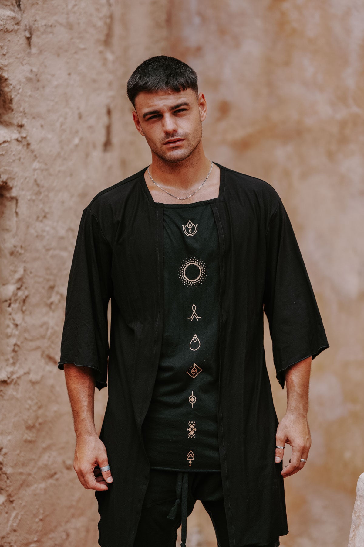 ELEMENTS Shirt - Unique Layered Print Art Shirt