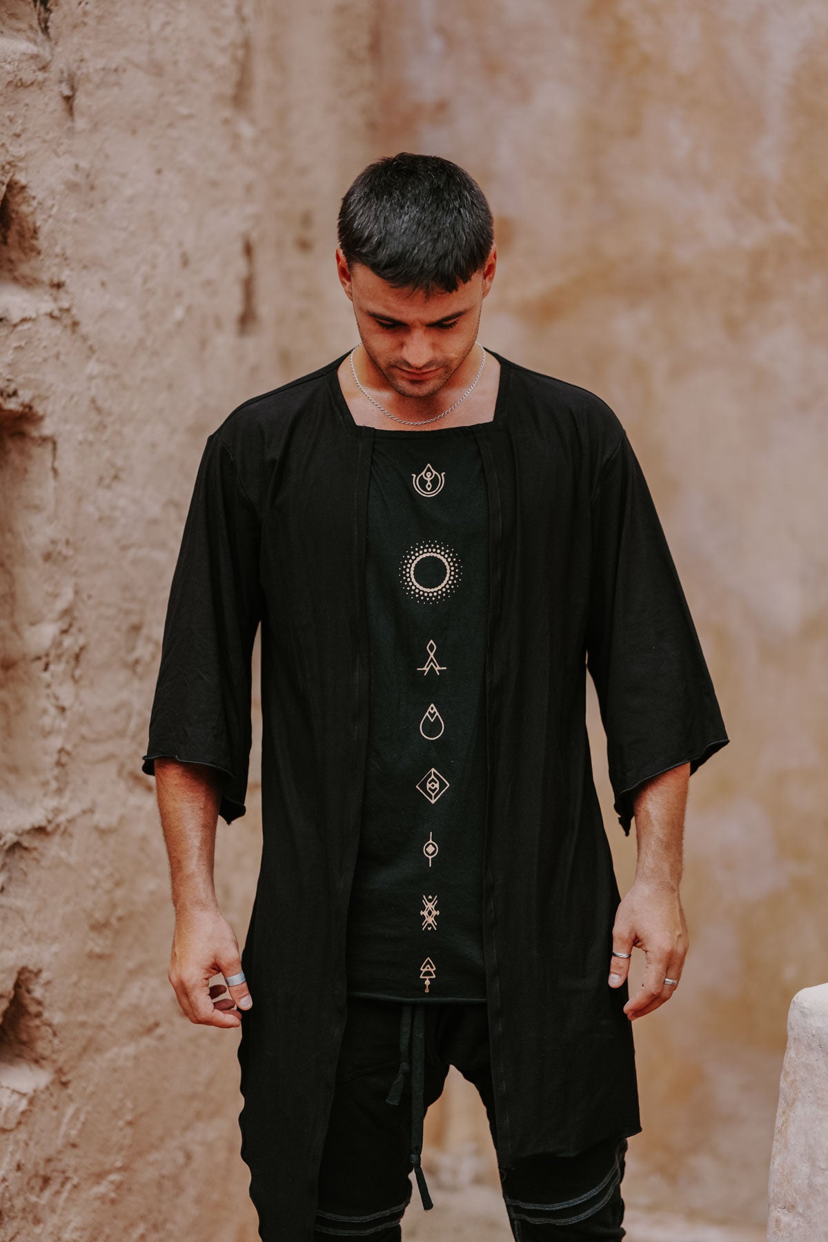 ELEMENTS Shirt - Unique Layered Print Art Shirt