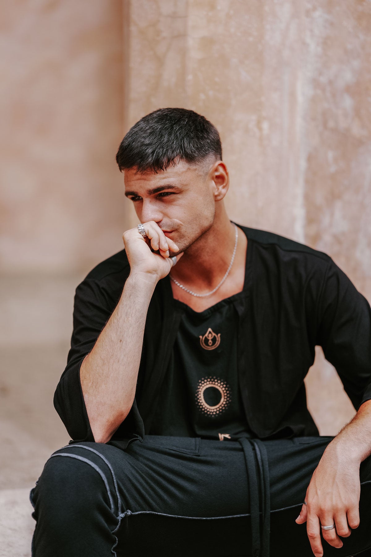 ELEMENTS Shirt - Unique Layered Print Art Shirt