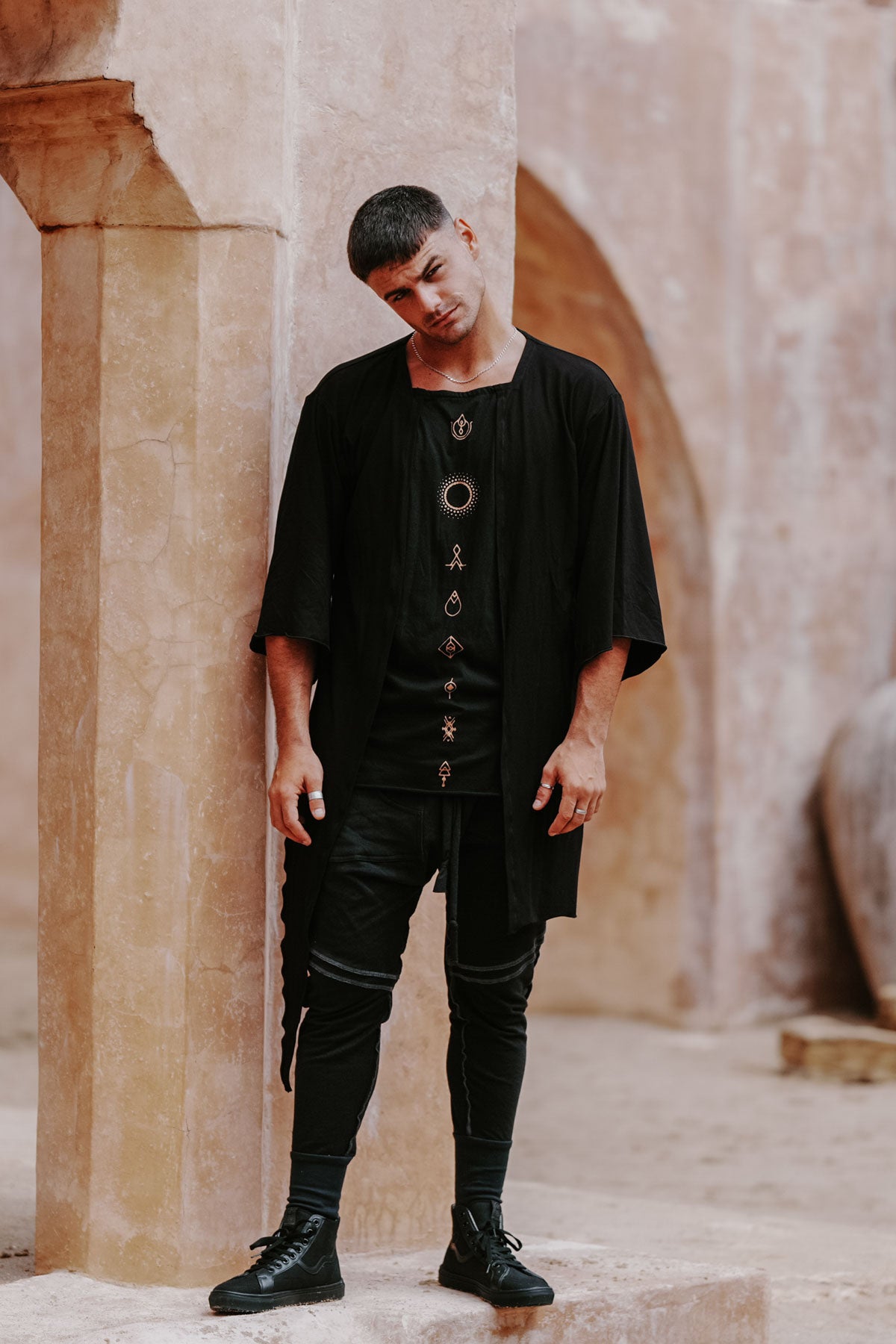 ELEMENTS Shirt - Unique Layered Print Art Shirt