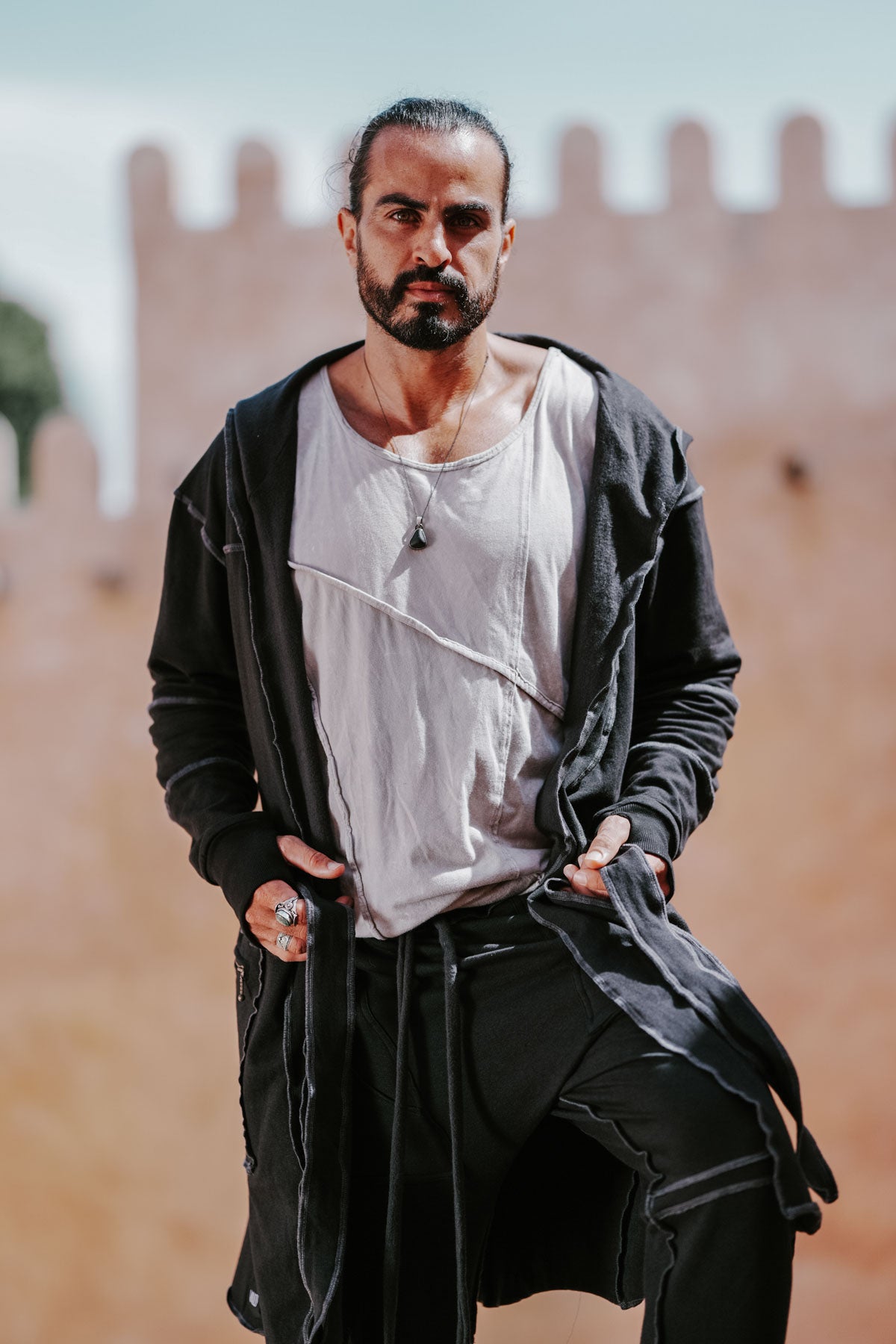 SAUDARA Duster - Hooded Bamboo Fleece Cardigan